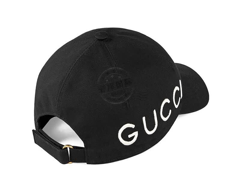 gucci 古驰 gucci帽子 黑色棉质休闲男士棒球帽 黑色478948 3hd05