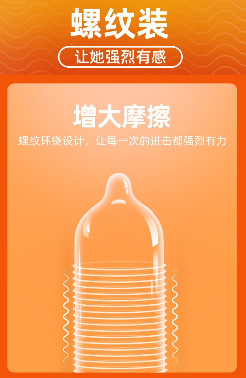 杜蕾斯螺纹套12只男用安全套避孕套保险套计生情趣成人用品 1盒装