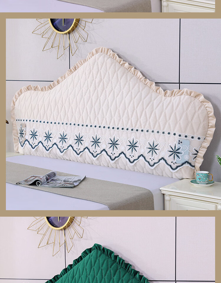 万能床头套罩弧形床头套罩欧式弧形半圆木床头罩全包靠背软包定制新款