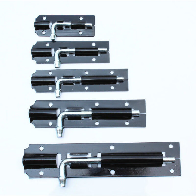 老式铁插销烤漆插销老式黑插销门窗配件门栓 粗杆150【图片 价格 品牌