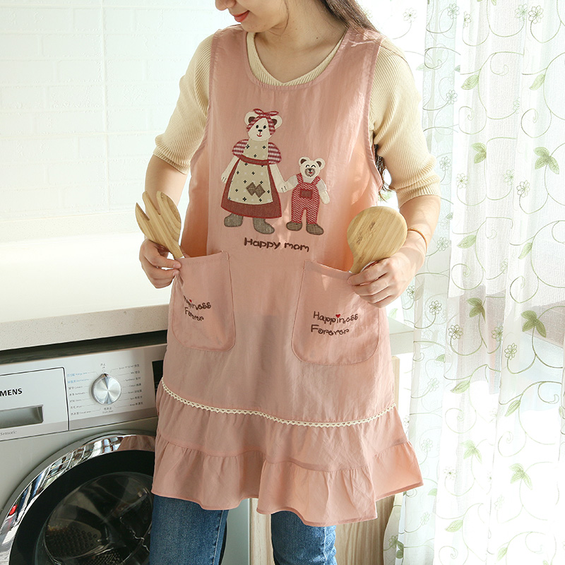 日本卡通防水防油污厨房罩衣日本卡通防水防油污厨房罩衣烘焙花艺咖啡