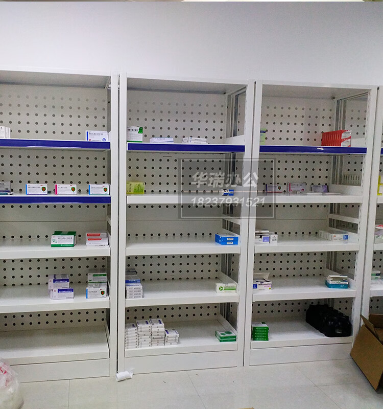 保价30天 紫电 单面西药架医院药房用摆药架多层药品柜货架双面抽拉式