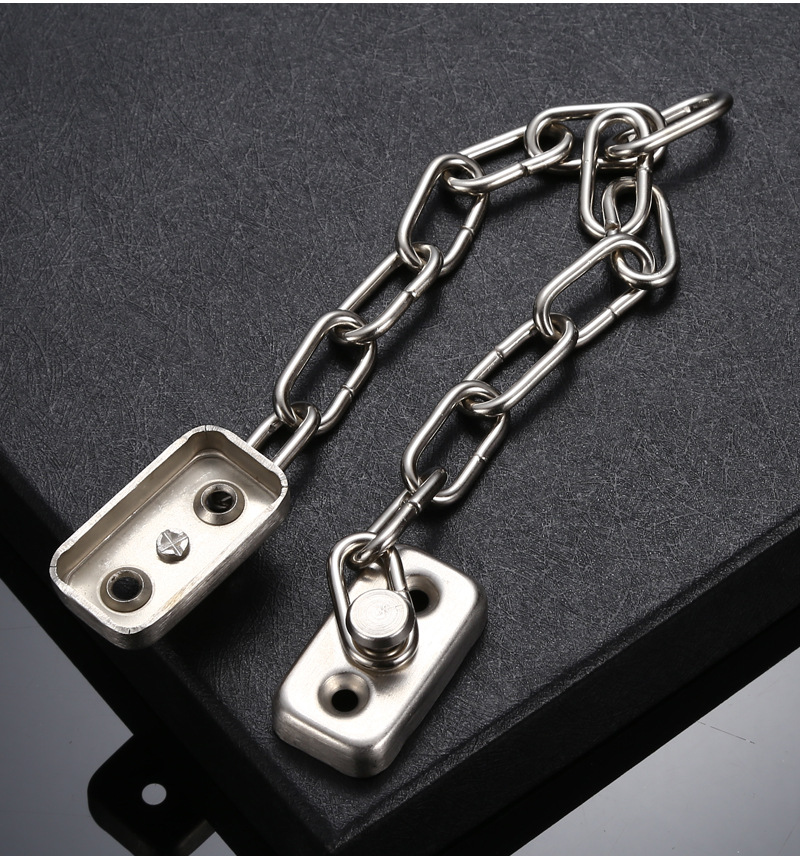 水棋盛 窗链防盗链不锈钢门栓儿童窗户防盗加厚限位链保险栓链条锁防