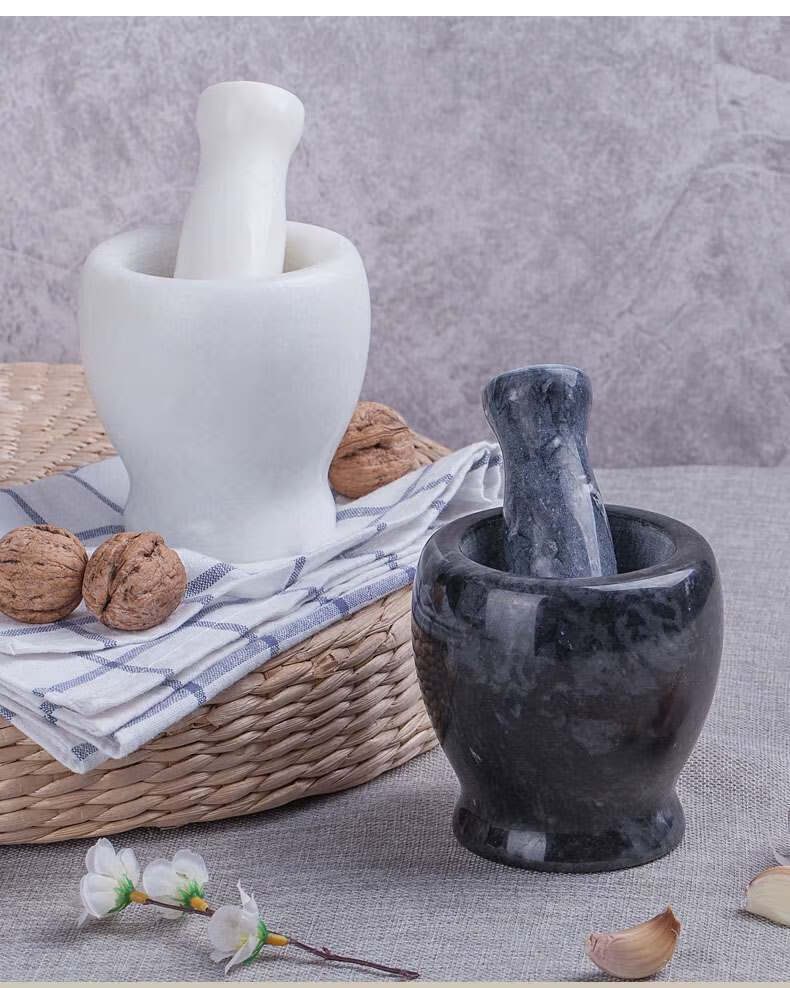 石头蒜臼子捣蒜器蒜蓉蒜泥器捣碎家用研磨擂钵石臼蒜臼手动砸蒜罐捣蒜