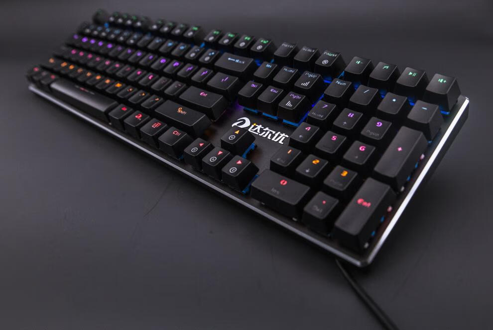 tlxt达尔优牧马人ck533机械键盘红外插云优宝枳萸影小胡珀壳柔讯 黑蓝