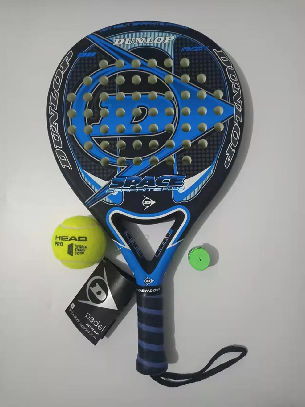 邓禄普板式网球笼式网球拍,买球拍配欧帝尔板式网球碳纤维专业球星拍