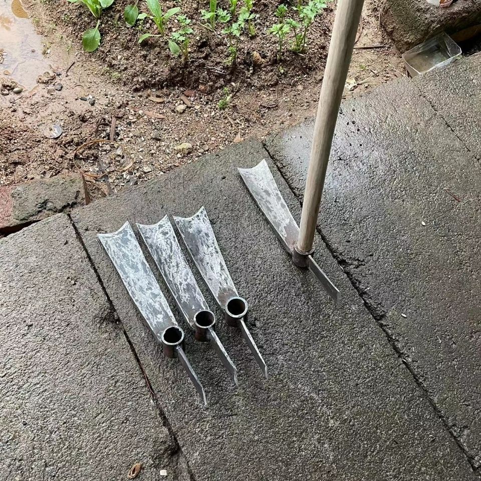挖笋专用锄头挖冬笋锄头挖笋两用锄弹簧钢板手工锻打锄头mlhj弹簧钢板