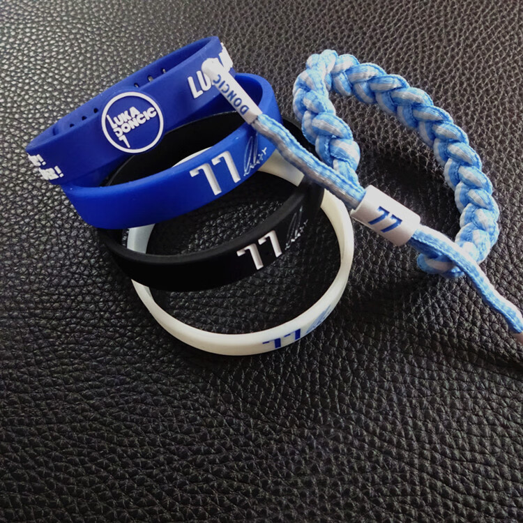雅蝶娜卢卡东契奇手环 nba独行侠队东77篮球夜光签名硅胶运动腕带手链