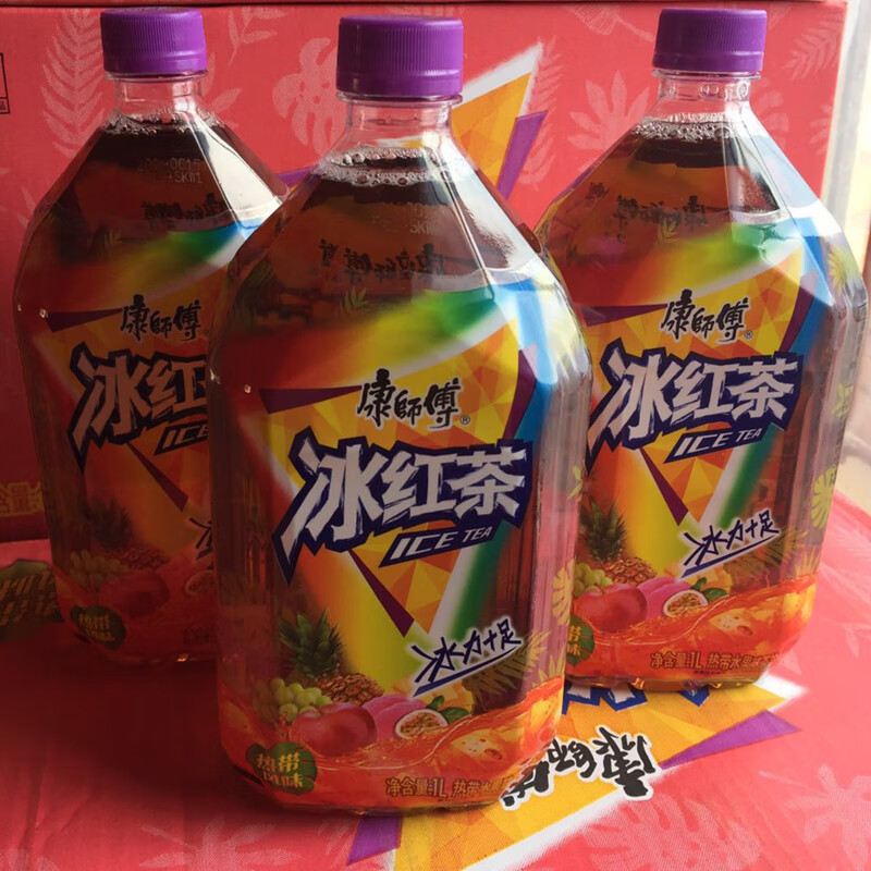 热带风味冰红茶 热带水果 1l*8瓶新日期