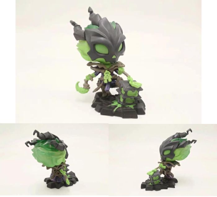 英雄联盟lol游戏周边锤石光辉诺手金克斯q版手办模玩摆件 螳螂10cm