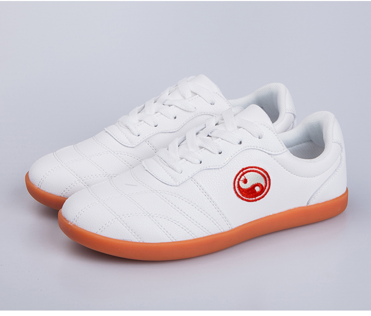 热奥小和山太极鞋女牛筋底透气武术训练鞋软牛皮太极拳练功鞋男夏