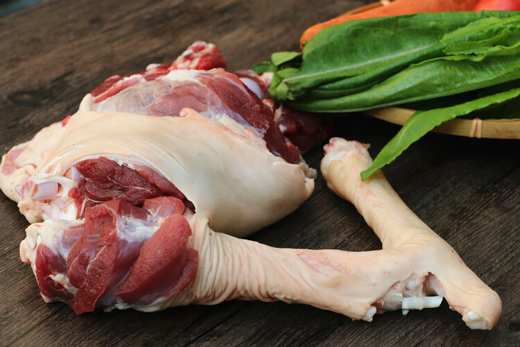 带皮羊腿6斤包装3000g羊后腿羊前腿农家散养山羊腿肉新鲜羊肉展志曼智