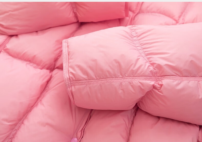 M.Latin Children's Mid-Length down Jacket, 2024 Winter New Style, Girls' down Coat, Rose Pink, 160cm 20