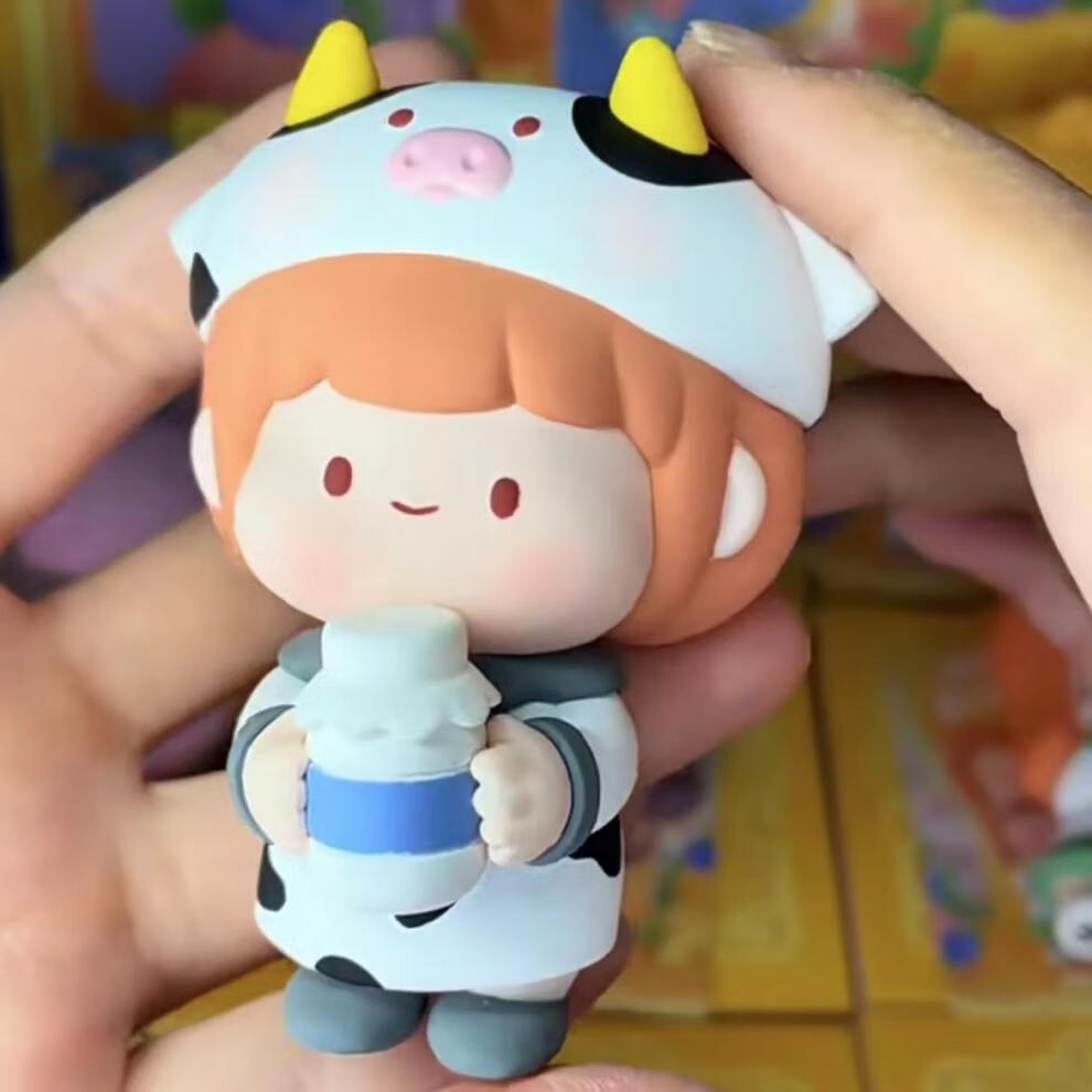 肉肉酱甜点小镇系列盲盒美食公仔鲷鱼烧周边红礼物毕柯鹿 全新随机1个