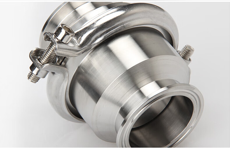 304不锈钢快装止回阀卡箍式卡盘逆止阀门水管卡扣止水单向阀38 51 316