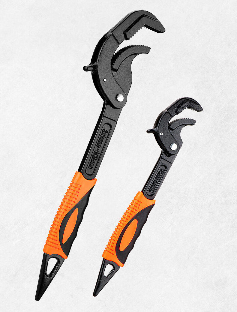 多功能万用卫浴板子活口大开口活动扳手管钳款单面齿多功能扳手小号