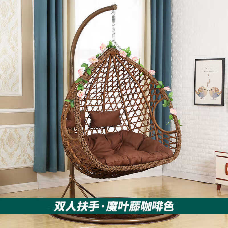 吊篮椅子室内秋千摇椅双人吊篮秋千吊椅懒人沙发鸟巢阳台室内懒人吊床