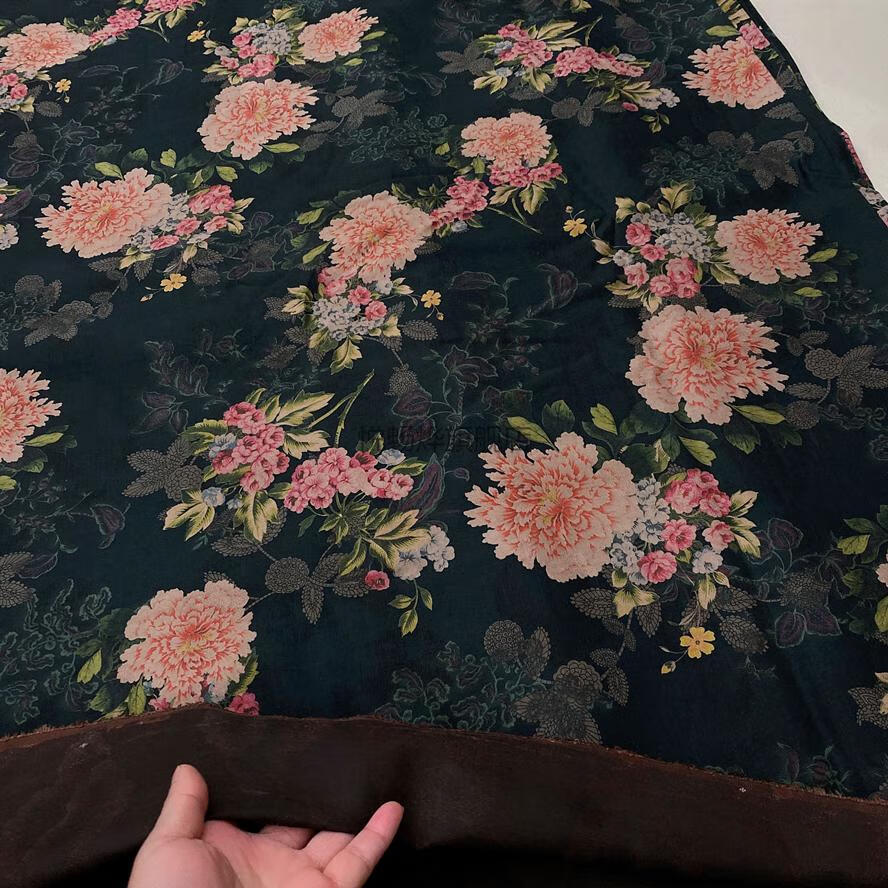 【优选】桑蚕丝布头香云纱花罗绢纺桑蝉丝零布头面料顺德产丝绸重磅