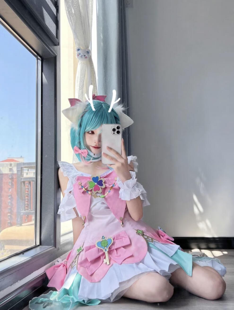 银乔黎王者荣耀cos服瑶时之祈愿情人节限定皮肤cospaly游戏服装女 瑶