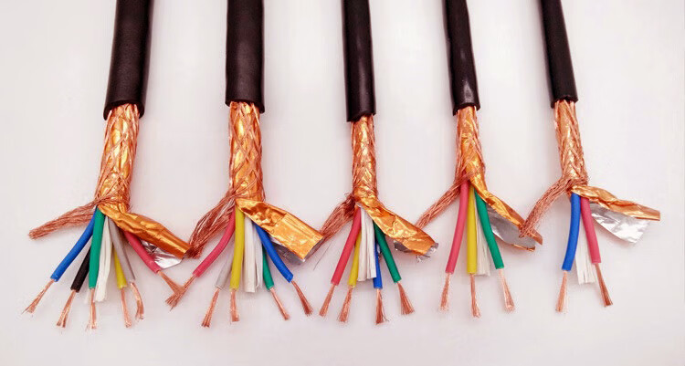 rvvp屏蔽线信号线2 3 4 5 6芯x0.5 0.75 1 1.5平方控制电线电缆线 rvv