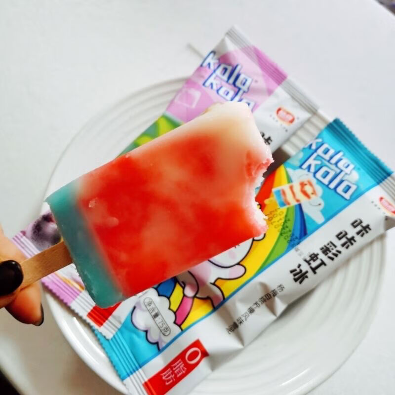 顶喜雪糕冷饮雪糕哈密瓜山楂白桃网红冰淇淋冰激凌40支彩虹冰混合口味