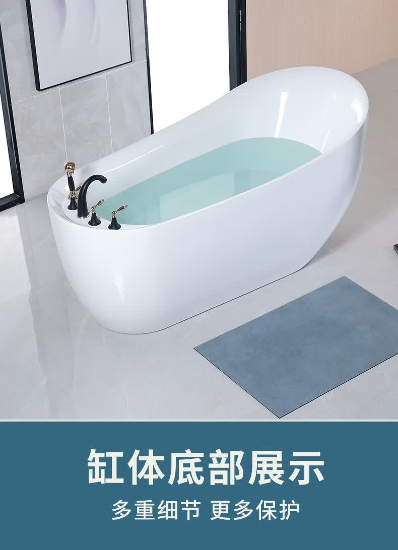 科勒浴缸家用小户型贵妃独立式网红酒店名宿简约无缝一体15科勒空缸五