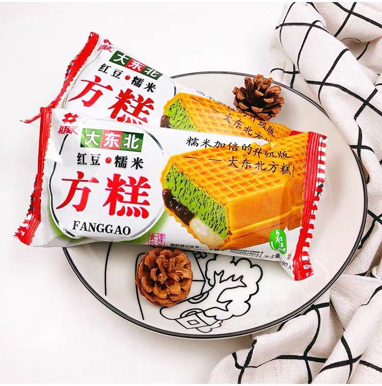40支礼拜天方糕冷饮大东北方糕红豆糯米威化夹心冰淇淋80克红豆10草莓
