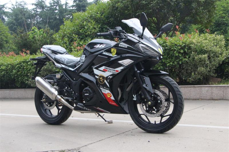 全新国四电喷v6摩托车跑车燃油机车公路趴赛宗申维森克400cc双缸水冷