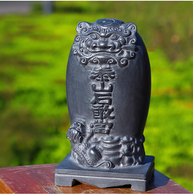 卡汐沐泰山石敢当摆件石雕石头青石家居装饰玄关开业乔迁靠山石原石