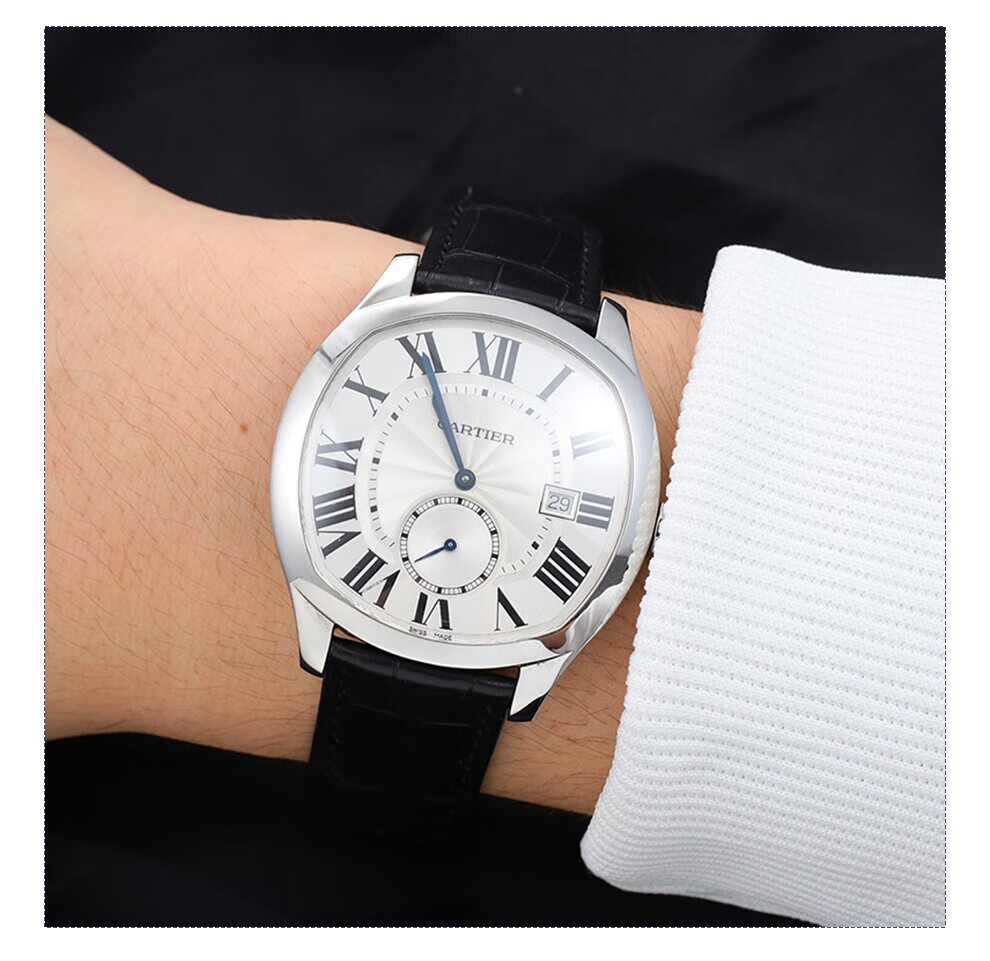 【二手95新】卡地亚drive de cartier系列wsnm0004银灰盘精钢自动机械