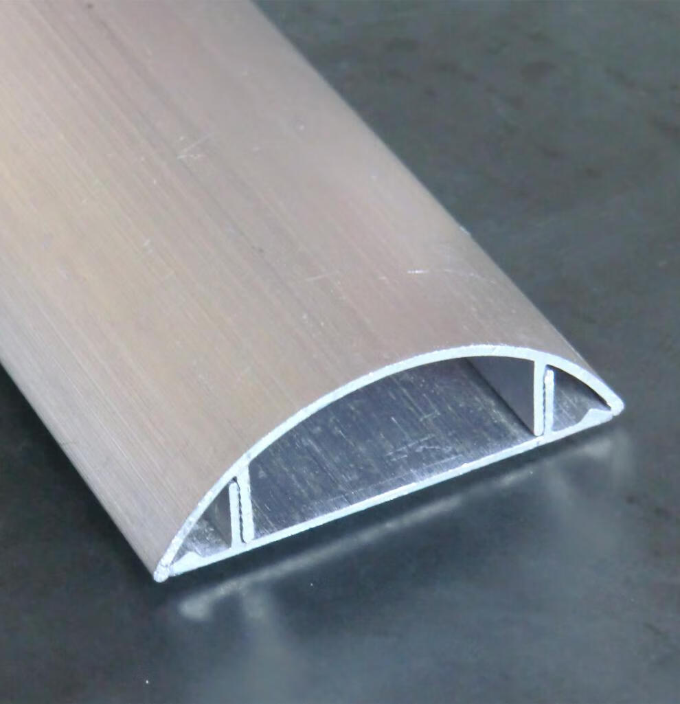 铝合金线槽半圆弧形铝线槽地面压线槽6号108543号6号扣线条3米起售