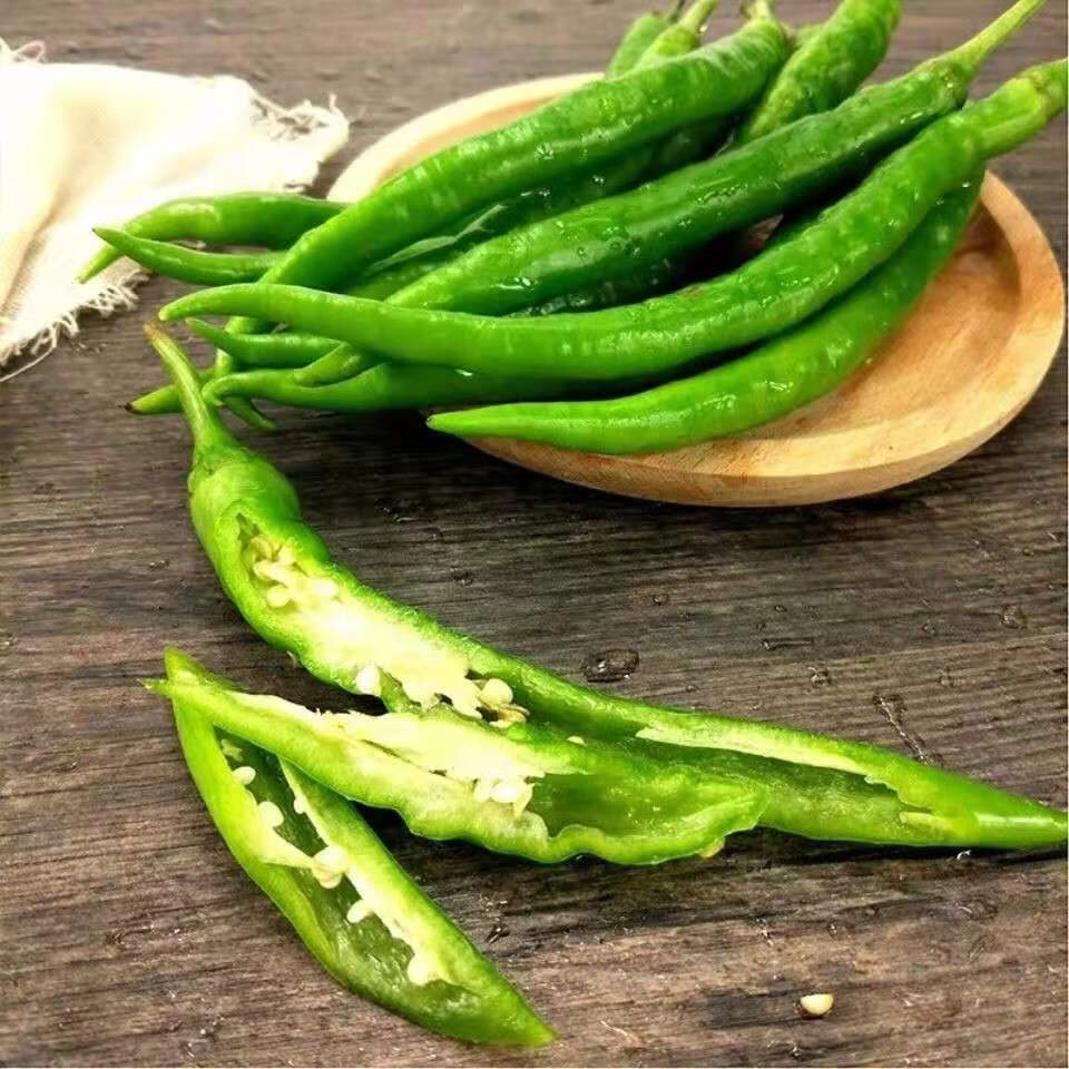线椒新鲜青椒辣椒二荆条线椒农家自种生鲜蔬菜 带箱