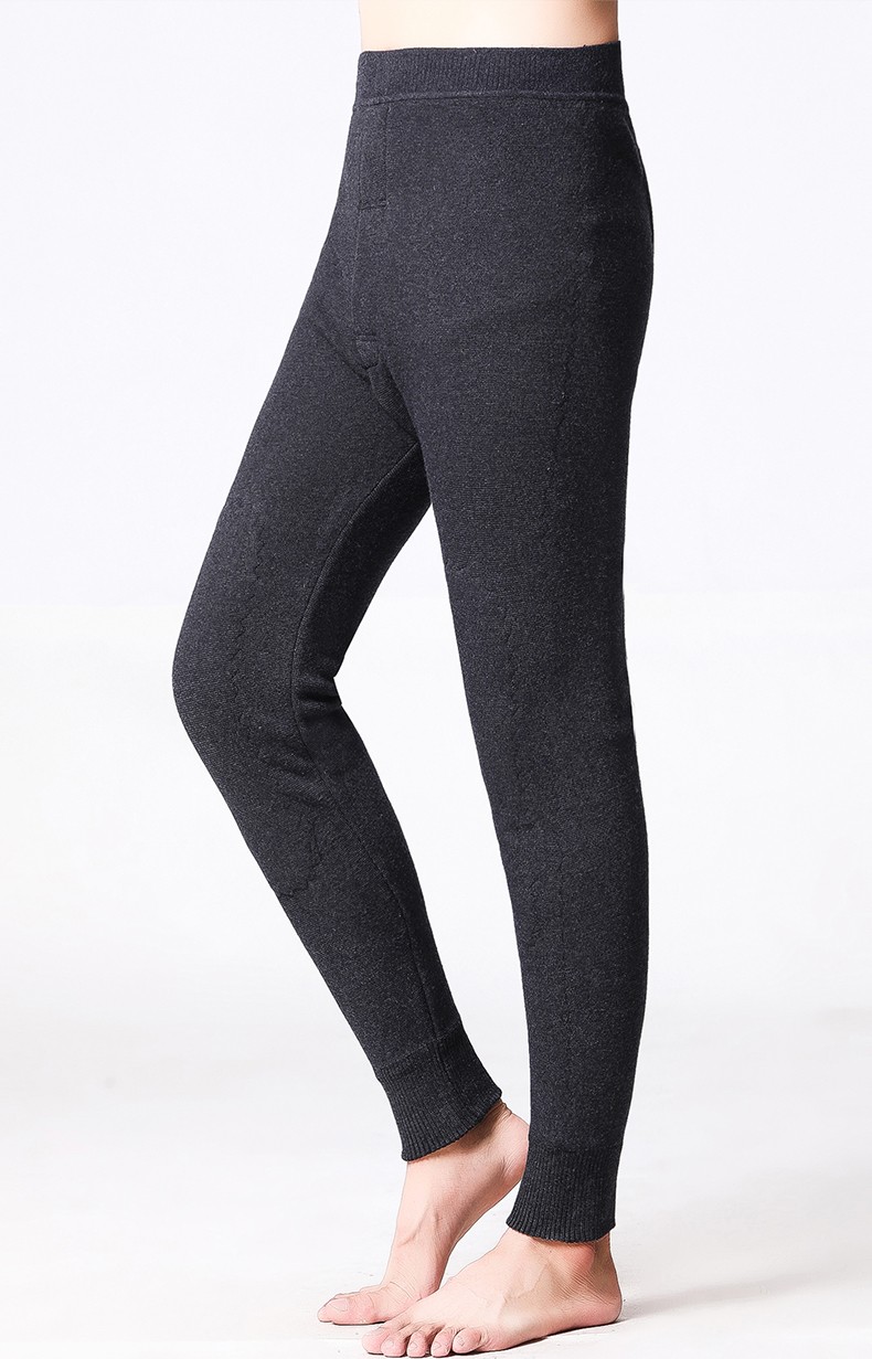 新款高端朝戈尔男士羊绒裤中年山羊绒加厚加绒保暖裤冬打底裤男灰色