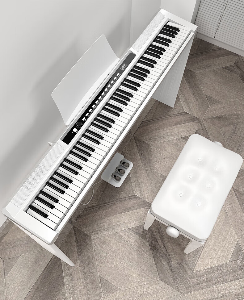 迷音鸟智能电子琴迷音鸟智能子钢88键重锤充电便携立式成人初学者幼师
