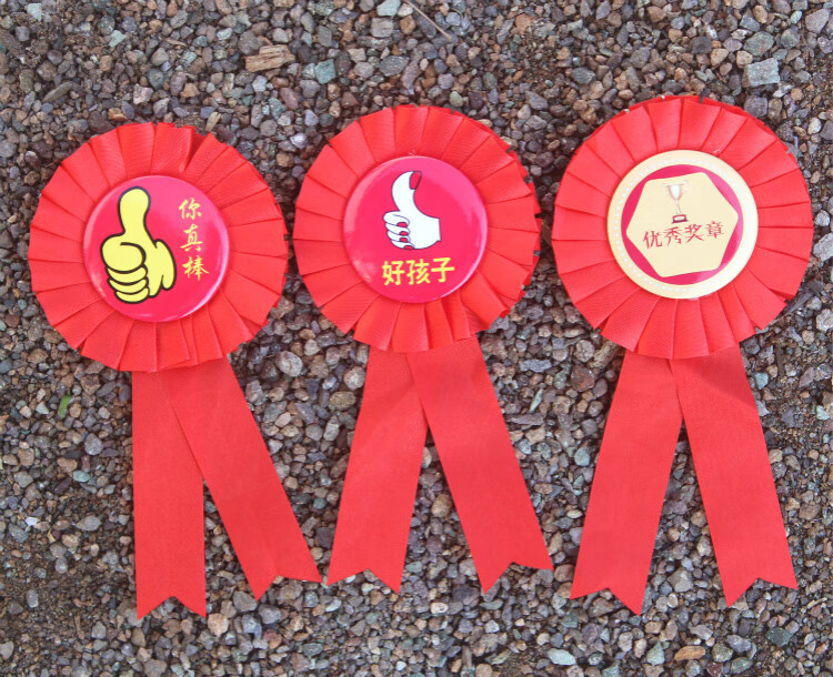 大红花表彰小红花胸花别针小学生幼儿园期末礼物大花朵学校教师奖励