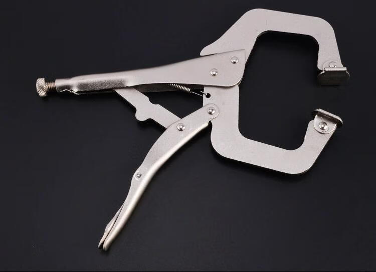 工地木工夹钢管c型压力钳夹钳18寸木工固定钳多功能万用夹管钳 【工抵