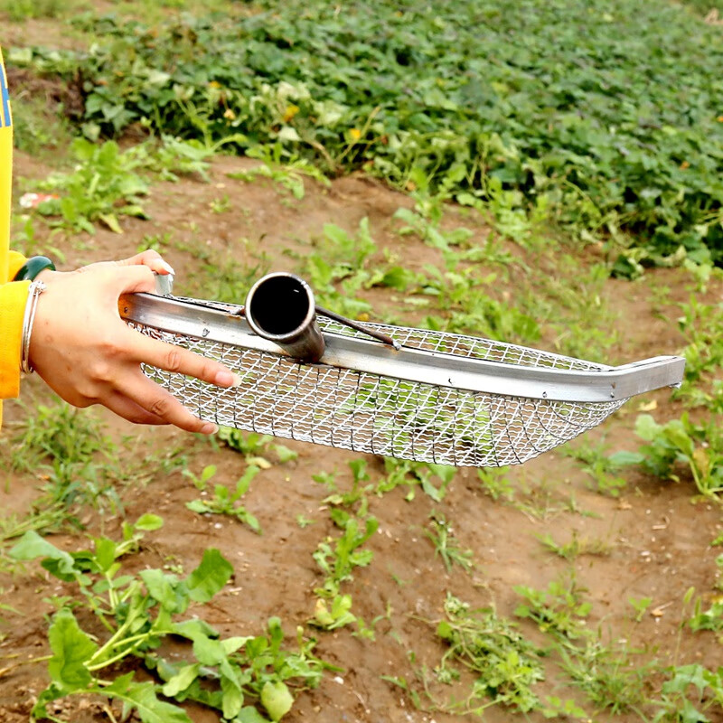 筛土神器园艺种花筛子不锈钢304过滤铁丝网农用筛沙子花生工具 钢筛1.
