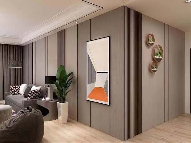 北极圈木饰面板竹木纤维饰面板免漆木饰面背景墙护墙板装饰板uv板防火