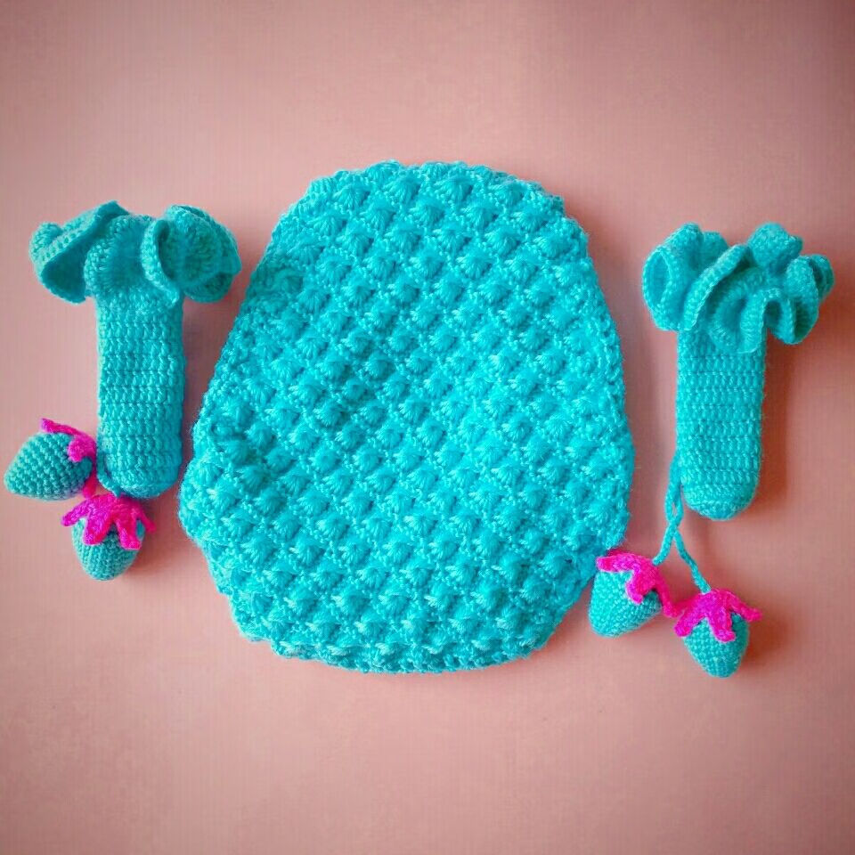 季友 自行车电动车坐垫艾琳手工编织自行车电动车隔凉座套手把套毛线