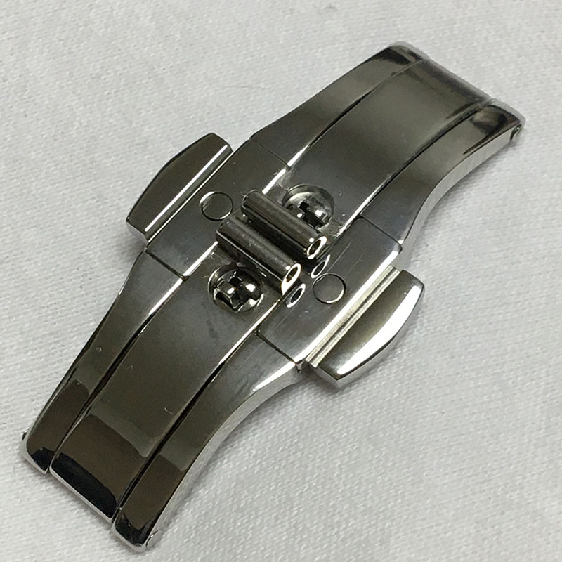 【官方品质】适用于飞亚达配件表扣钢带表扣精钢蝴蝶扣片折叠扣拉扣