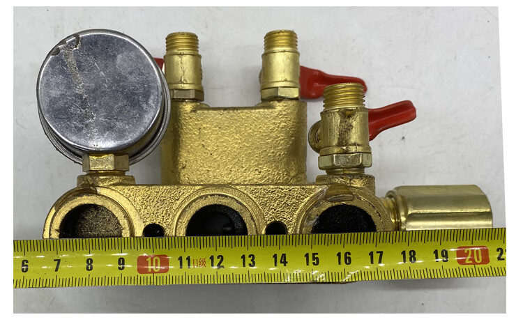 三缸柱塞泵头配件农用26/60打药机出水总成气室调压阀压力表零件 自动