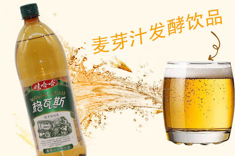 哈哈格瓦斯大小瓶网红饮料饮品1.