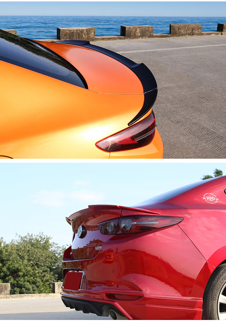 马自达次世代昂克赛拉尾翼适用20-21次时代改装件爆改外观装饰运动免