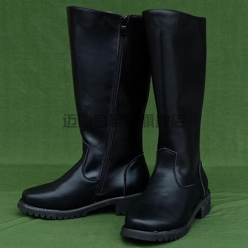 长筒靴骑士马术鞋仪仗队高筒靴子成人蒙古阅兵橡胶底柔软舒适耐磨马靴