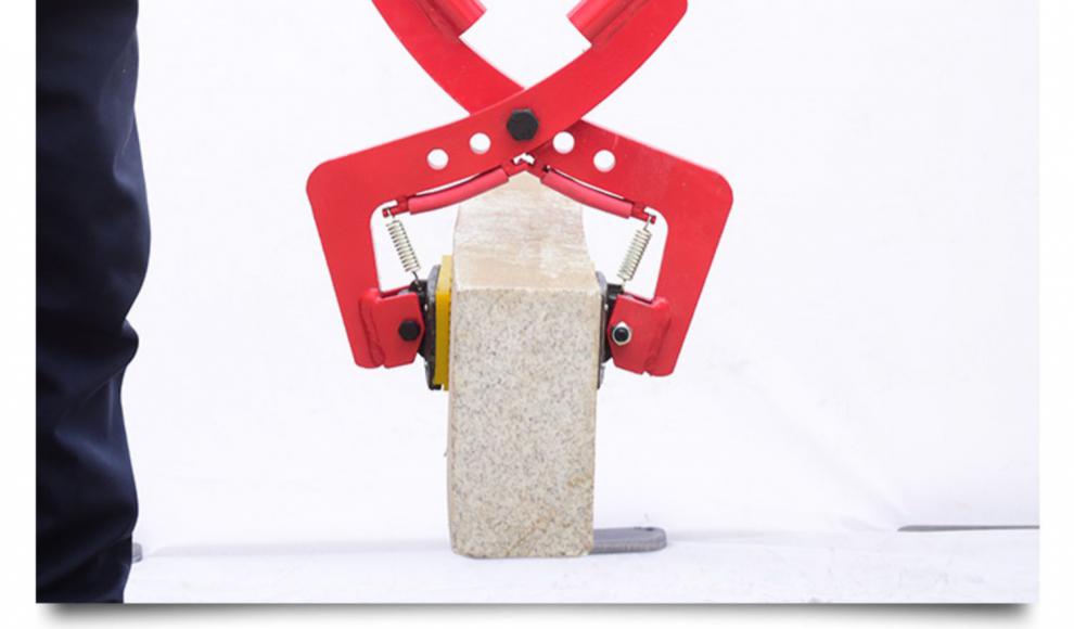 莲侬韵路沿石夹子双人抬夹路牙石夹具手抬式夹子大理石夹路沿石安装