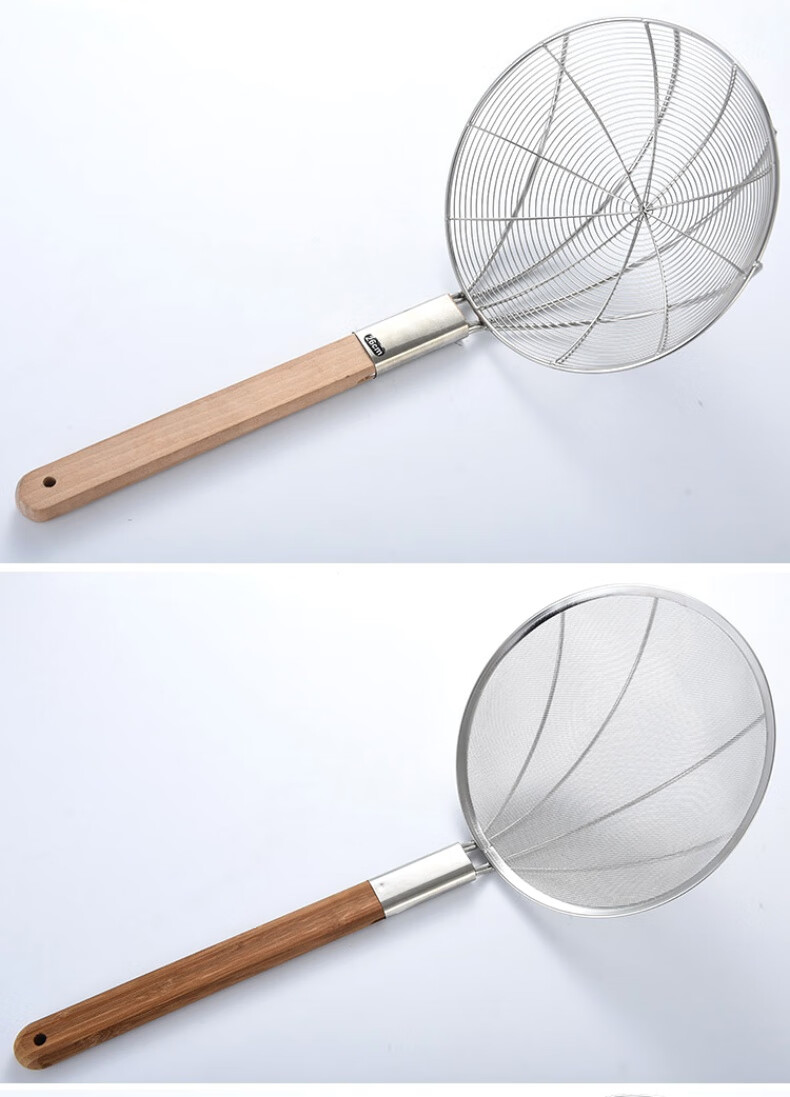 漏勺家用厨房漏勺过滤网家用捞勺大厨房超细漏网捞篱商用捞面勺大号