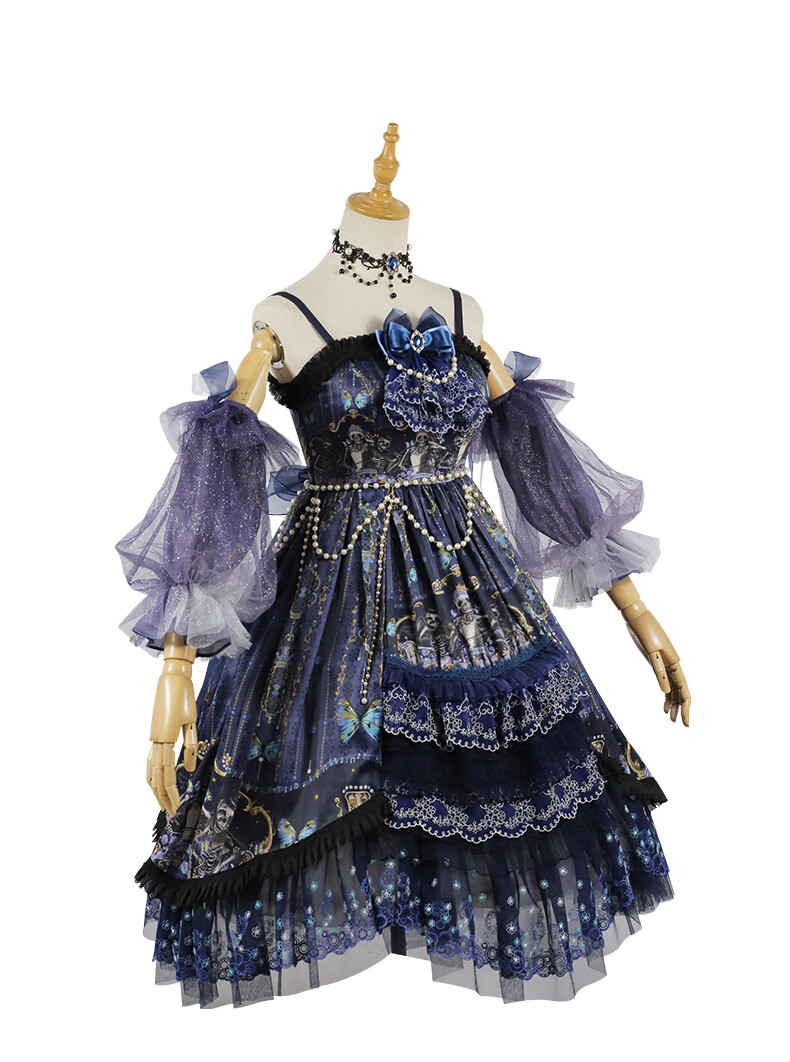 洋装原创ita华丽哥特风小裙子宫廷茶会款公主裙jsk连衣裙萝莉塔洛莉塔