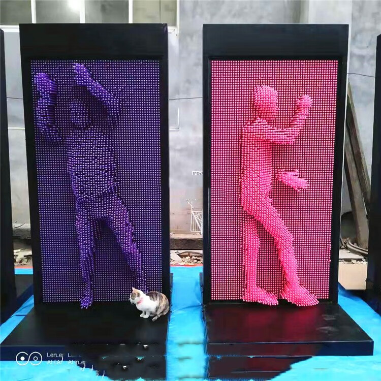 韵沐汐大型三维针雕人体墙打印机全身百变针针雕画克隆幼儿园拍拍乐