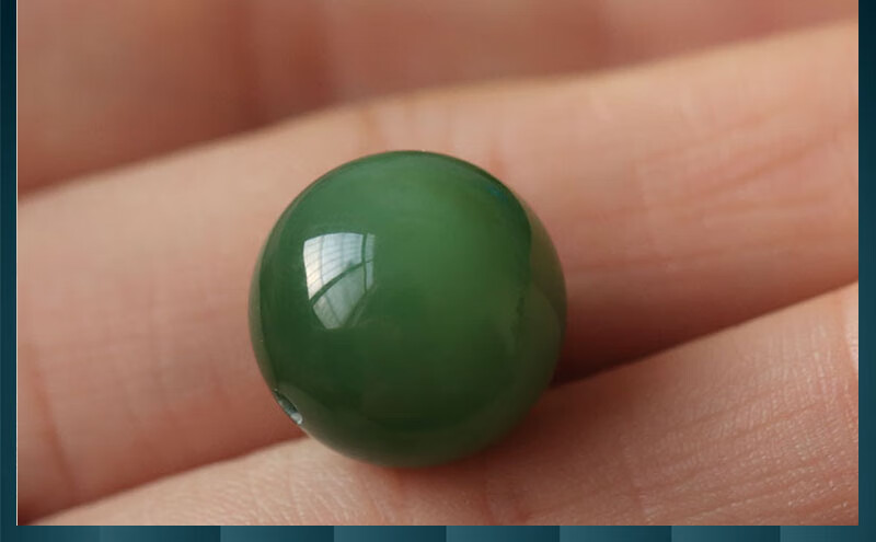 一北 和田玉 俄罗斯碧玉猫眼散珠 圆珠单颗玉石珠子手链多宝手串配珠