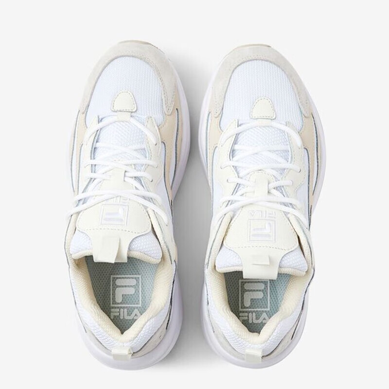 fila 斐乐 ray tracer织物透气缓震防滑女士休闲运动鞋 白色/156